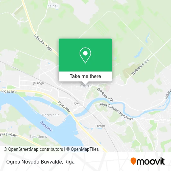 Ogres Novada Buvvalde map