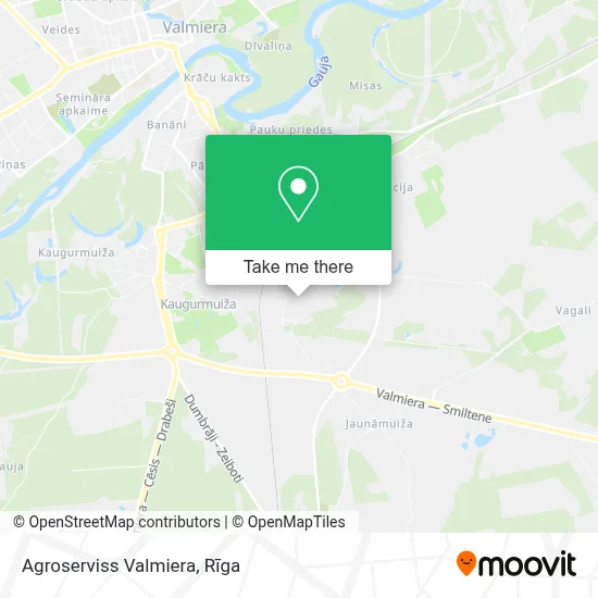 Agroserviss Valmiera map
