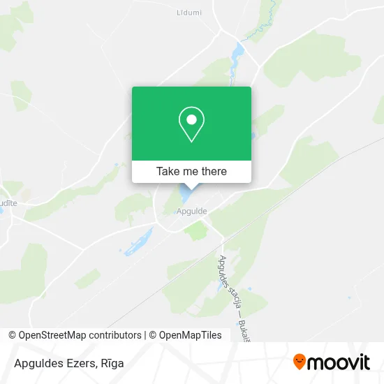 Apguldes Ezers map