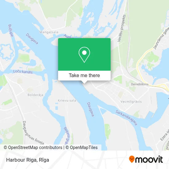 Harbour Riga map
