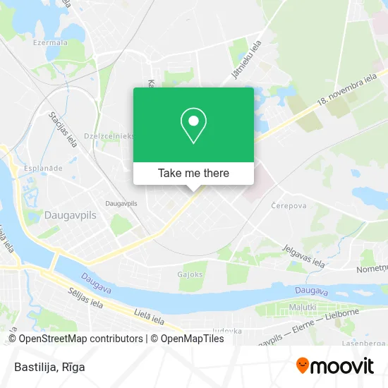 Bastilija map