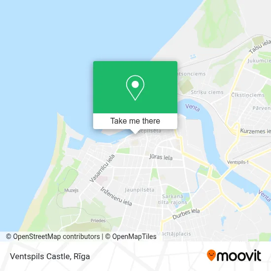 Ventspils Castle map