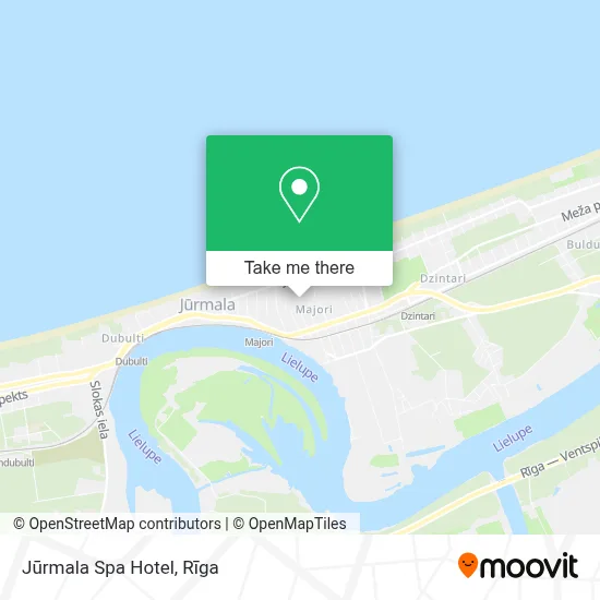 Jūrmala Spa Hotel map