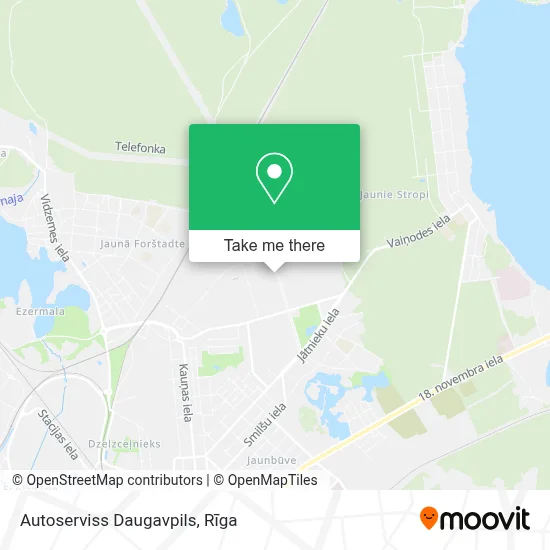 Autoserviss Daugavpils map