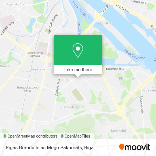 Rīgas Graudu Ielas Mego Pakomāts map