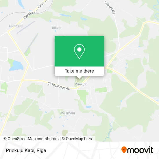 Priekuļu Kapi map