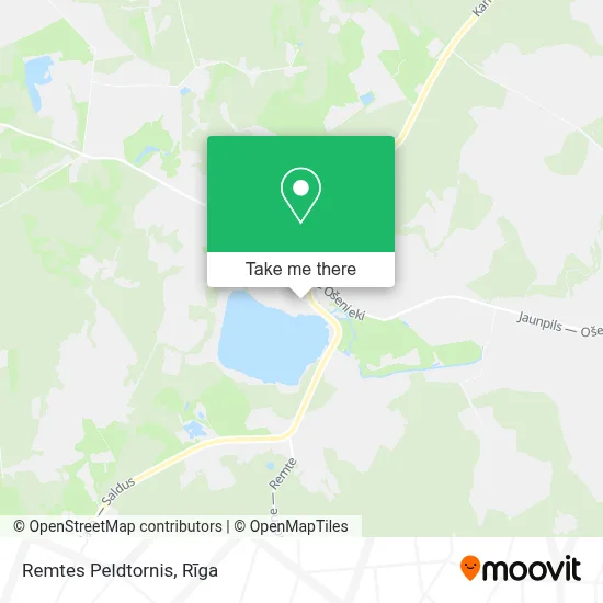Remtes Peldtornis map