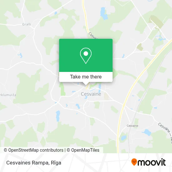Cesvaines Rampa map