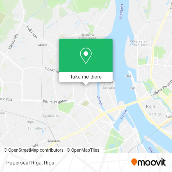 Paperseal Rīga map