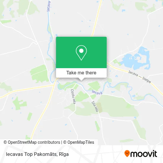 Iecavas Top Pakomāts map