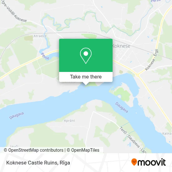 Koknese Castle Ruins map