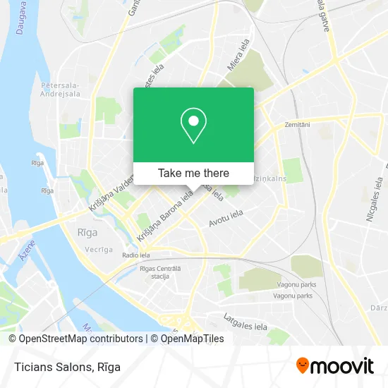 Ticians Salons map