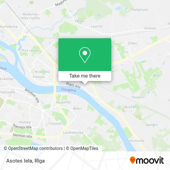 Asotes Iela map