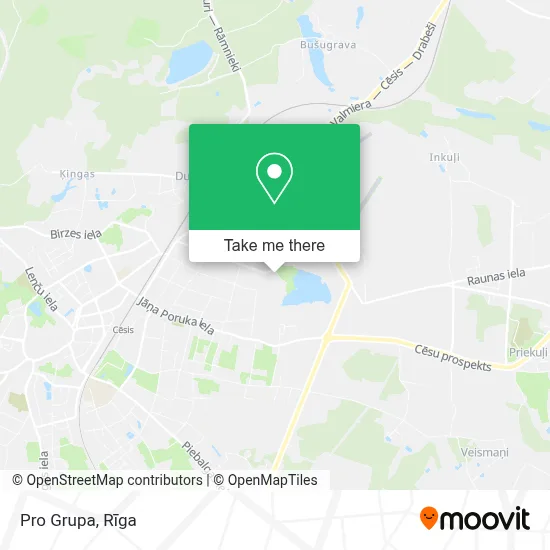 Pro Grupa map