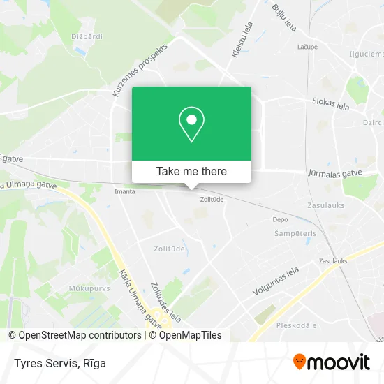 Tyres Servis map