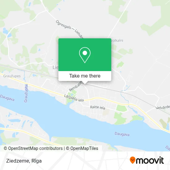 Ziedzeme map