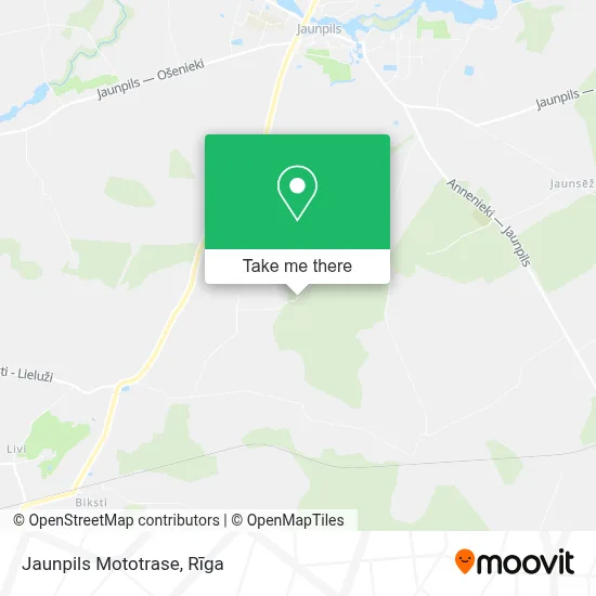 Jaunpils Mototrase map