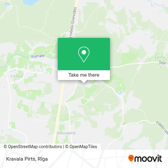 Kravala Pirts map