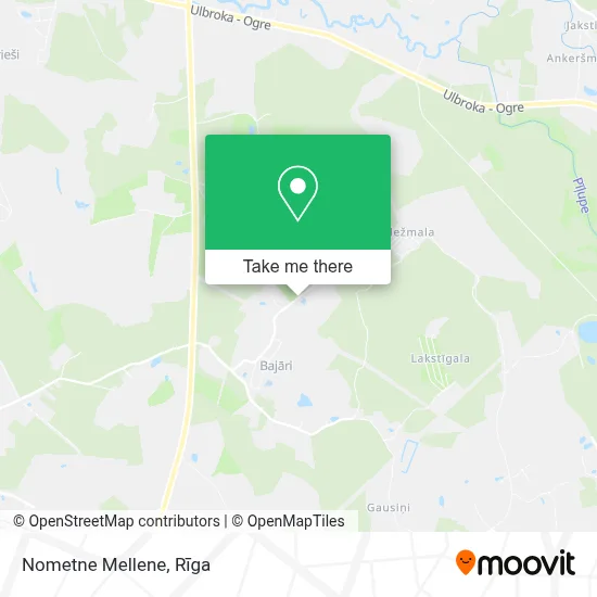 Nometne Mellene map