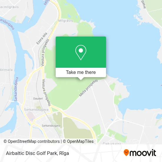 Airbaltic Disc Golf Park map