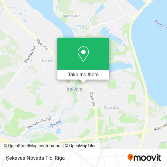 Ķekavas Novada Tic map