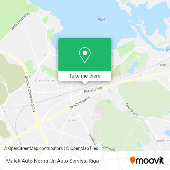 Malek Auto Noma Un Auto Serviss map