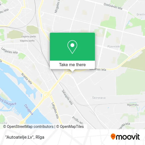 "Autoatelje.Lv" map