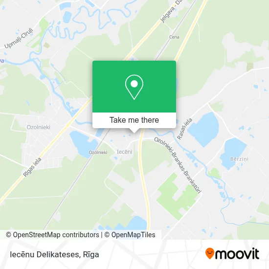 Iecēnu Delikateses map