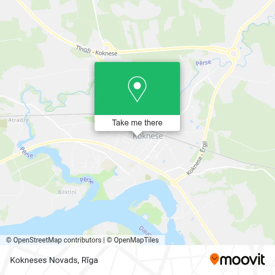 Kokneses Novads map