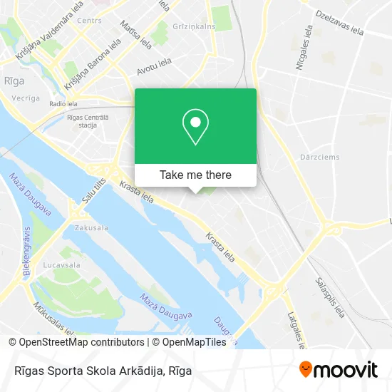 Rīgas Sporta Skola Arkādija map