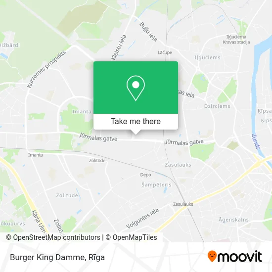 Burger King Damme map