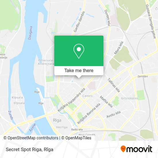 Secret Spot Riga map