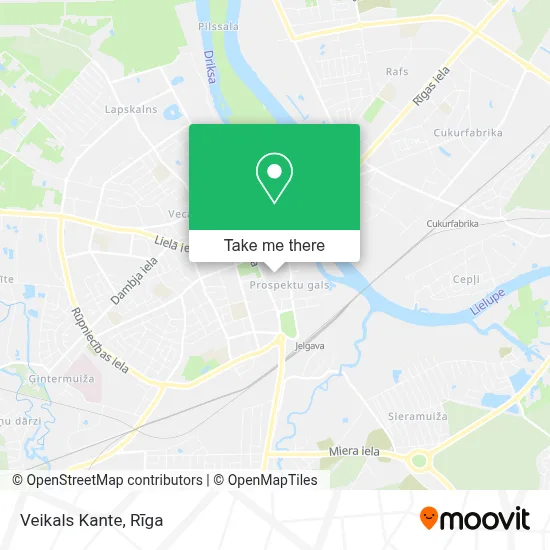 Veikals Kante map