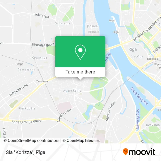 Sia "Korizza" map