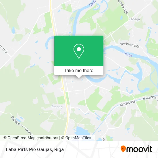 Laba Pirts Pie Gaujas map