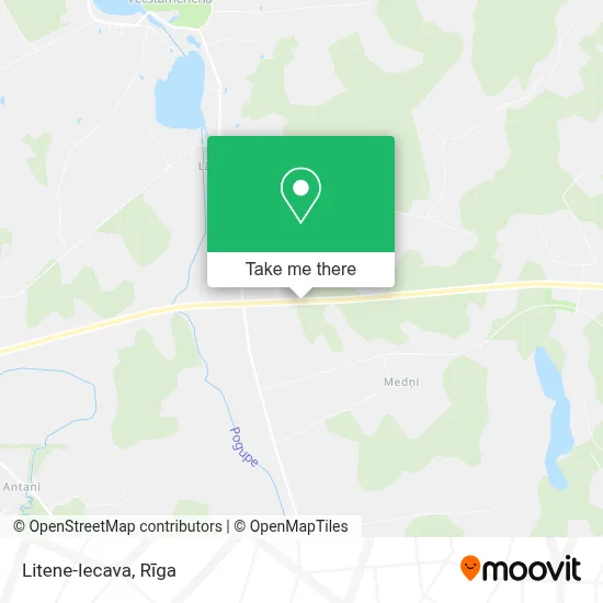 Litene-Iecava map