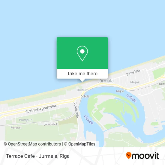 Terrace Cafe - Jurmala map