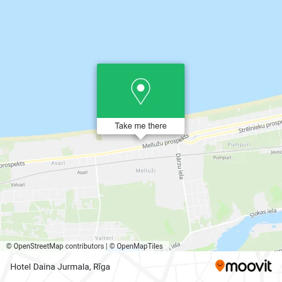 Hotel Daina Jurmala map