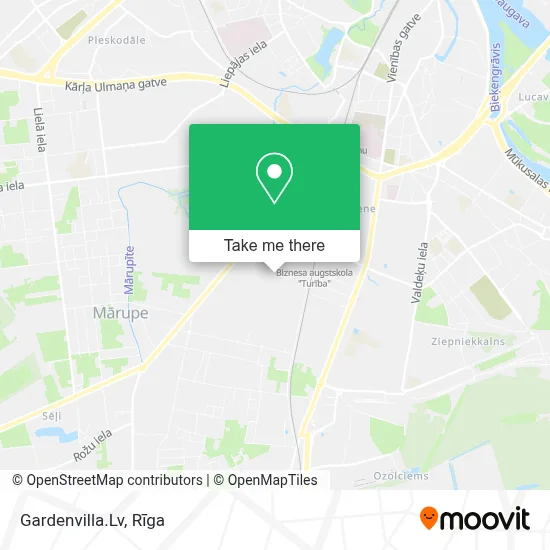 Gardenvilla.Lv map