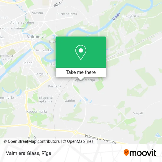Valmiera Glass map