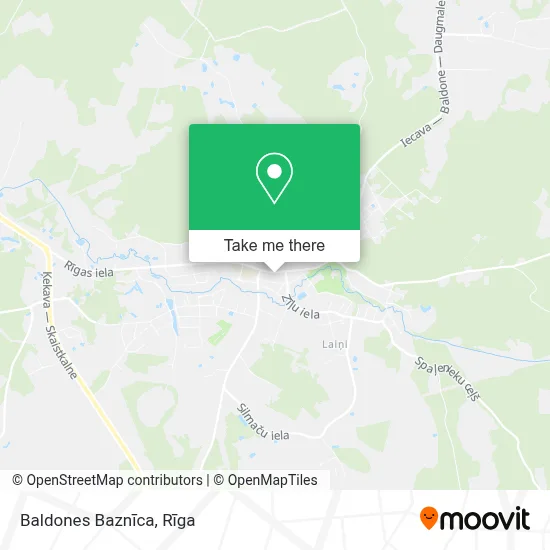 Baldones Baznīca map
