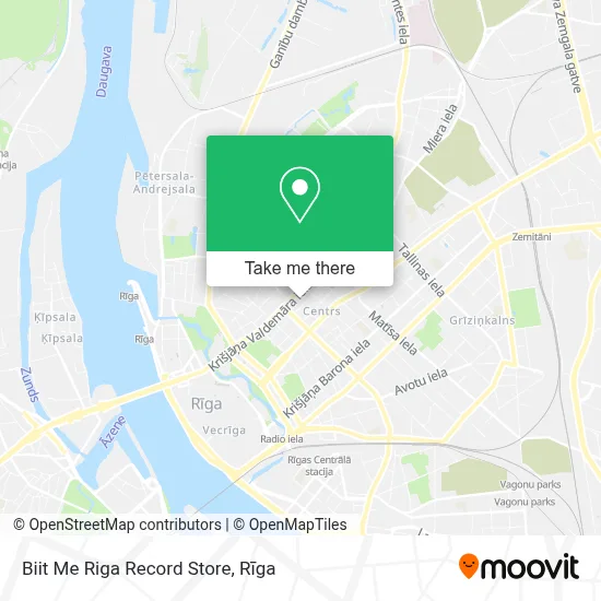 Biit Me Riga Record Store map