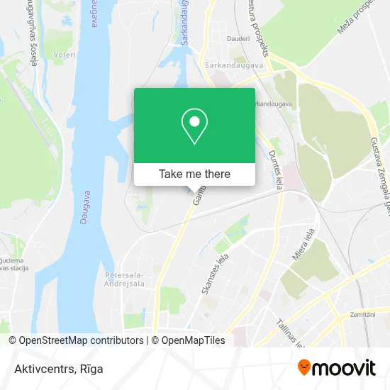 Aktivcentrs map