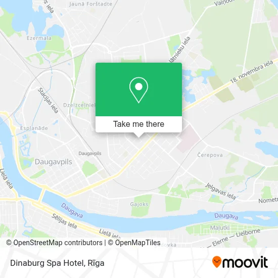 Dinaburg Spa Hotel map