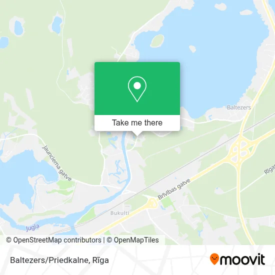 Baltezers/Priedkalne map