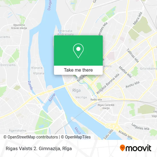 Rigas Valsts 2. Gimnazija map