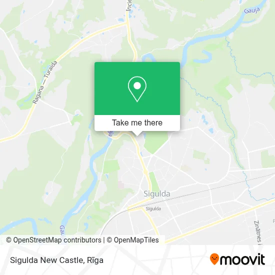 Sigulda New Castle map