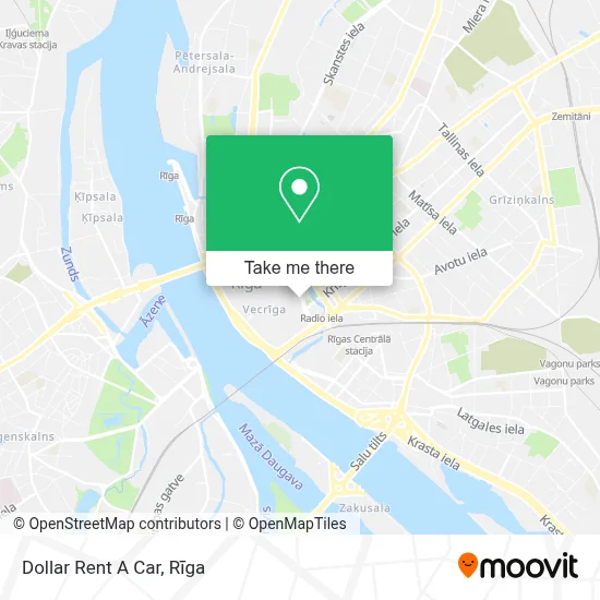 Dollar Rent A Car map