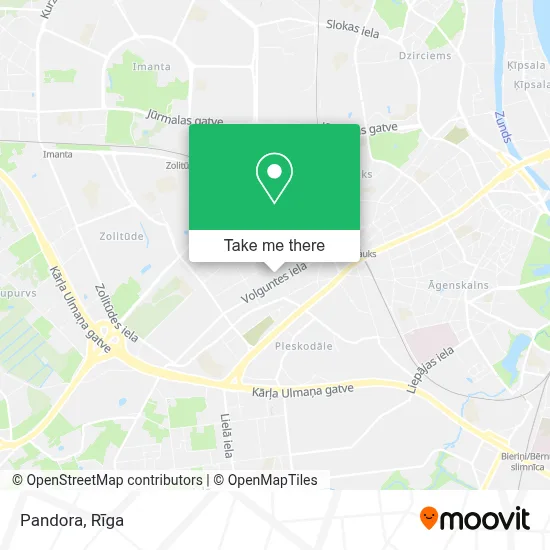 Pandora map
