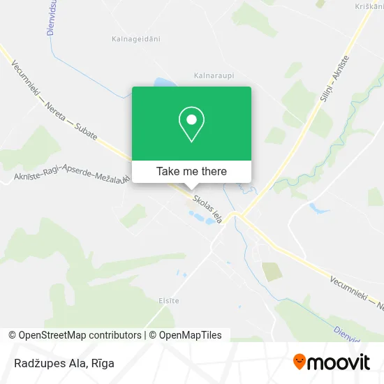 Radžupes Ala map